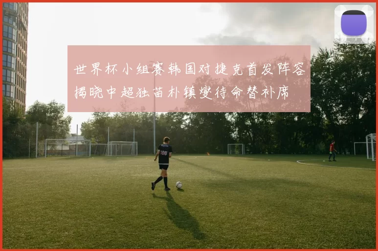 世界杯小组赛韩国对捷克首发阵容揭晓中超独苗朴镇燮待命替补席